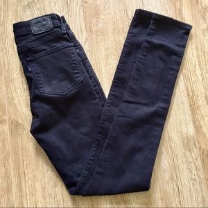 LEVI'S 721 HIGHRISE Skinny Jeans Size 25 in Black